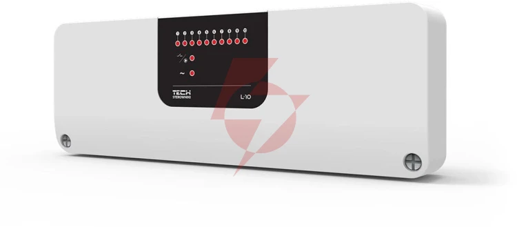 Przewodowy sterownik zaworów termostatycznych l-10 tech sterowniki