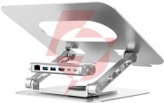 Unitek podstawka pod laptop z odłączanym hubem usb-c hdmi 1,4, 4k pd 100w