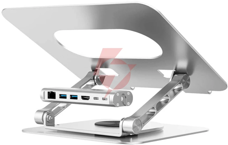 Unitek podstawka pod laptop z odłączanym hubem usb-c hdmi 1,4, 4k pd 100w
