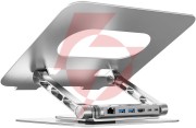 Unitek podstawka pod laptop z odłączanym hubem usb-c hdmi 1,4, 4k pd 100w