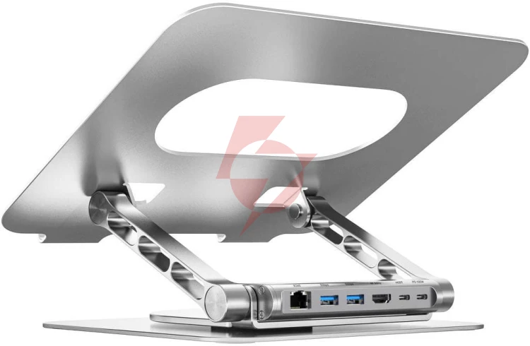 Unitek podstawka pod laptop z odłączanym hubem usb-c hdmi 1,4, 4k pd 100w