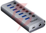 Unitek hub usb a 3.0 7w1, 5gbps z przełącznikami portów