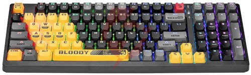 Klawiatura mechaniczna a4tech bloody s98 usb sports lime (blms red plus switches)