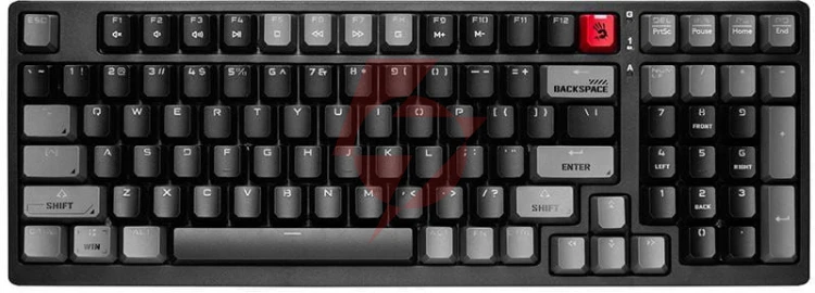 Klawiatura mechaniczna a4tech bloody s98 usb sports lime (blms red plus switches)