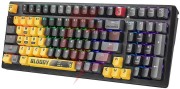 Klawiatura mechaniczna a4tech bloody s98 usb sports lime (blms red plus switches)