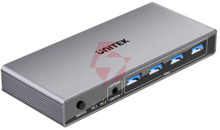 Unitek przełącznik kvm 8k@60hz usb 3.0 5gbps dp