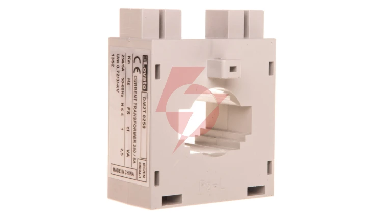 Przekładnik prądowy 250/5A, klasa 1, na przewód fi 23mm, na szynę 30x10mm, 25x12,5mm, 20x15mm DM2T0250