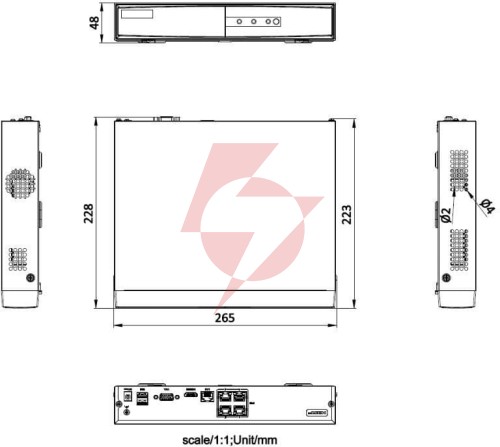 Rejestrator ip hikvision ds-7104ni-q1/4p/m(d) pl