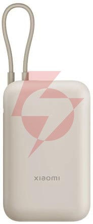 Powerbank xiaomi 10000mah z wbudowanym kablem usb-c tan