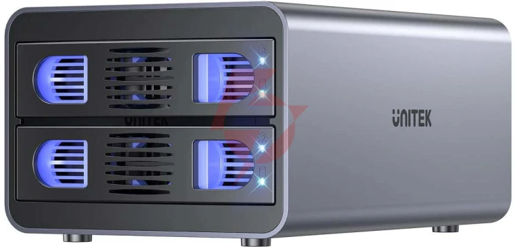 Unitek obudowa raid do dysku sata 2.5''/3.5'' 4 tryby 40tb usb c 10gb/s