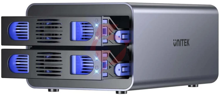 Unitek obudowa raid do dysku sata 2.5''/3.5'' 4 tryby 40tb usb c 10gb/s