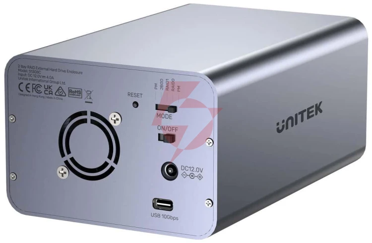 Unitek obudowa raid do dysku sata 2.5''/3.5'' 4 tryby 40tb usb c 10gb/s