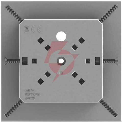 Lampa oświetleniowo-ostrzegawcza proxima słupkowa 12-230v (100x100, 120x120)