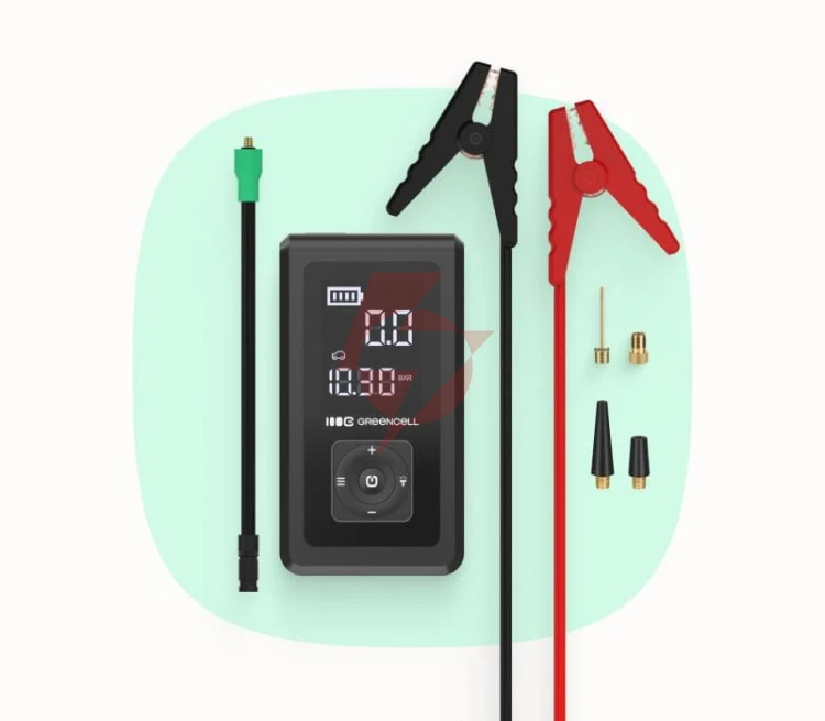 Powerbank rozrusznik kompresor green cell powerboost air car jump starter 8000mah 1000a 150psi