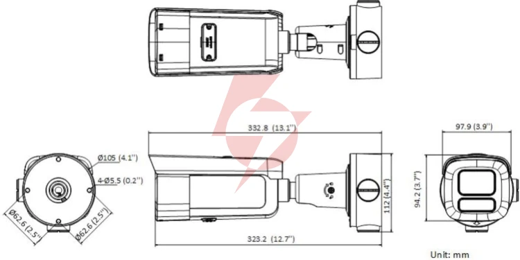 Kamera ip hikvision ds-2cd2643g2-lizs2u(2.8-12mm) pl