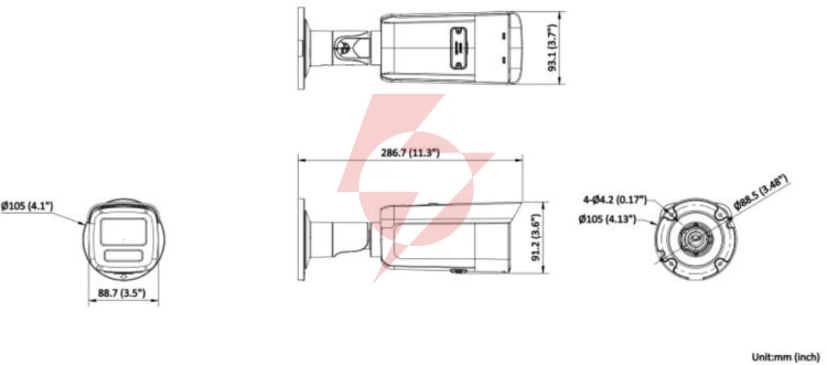 Kamera ip hikvision ds-2cd2t46g2h-2i(2.8mm)(ef)/black pl