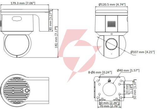 Kamera ip hikvision ds-2de3a404iwg-e pl
