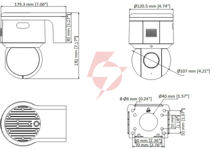 Kamera ip hikvision ds-2de3a404iwg-e pl