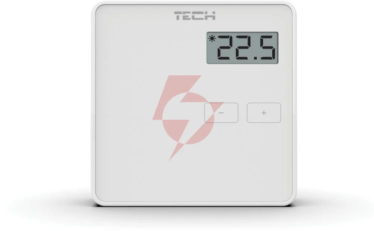 Przewodowy  dwustanowy regulator pokojowy biały st-294v1 tech sterowniki