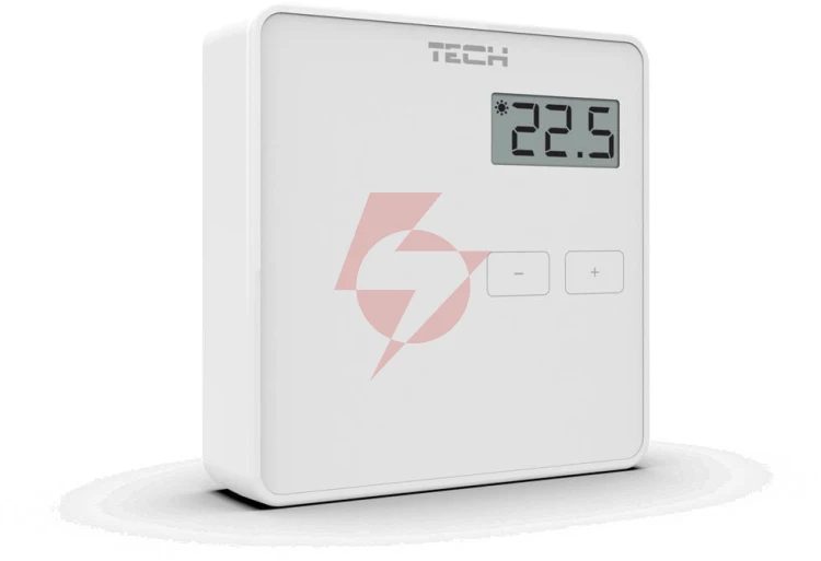 Przewodowy  dwustanowy regulator pokojowy biały st-294v1 tech sterowniki