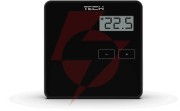 Przewodowy  dwustanowy regulator pokojowy czarny st-294v1 tech sterowniki