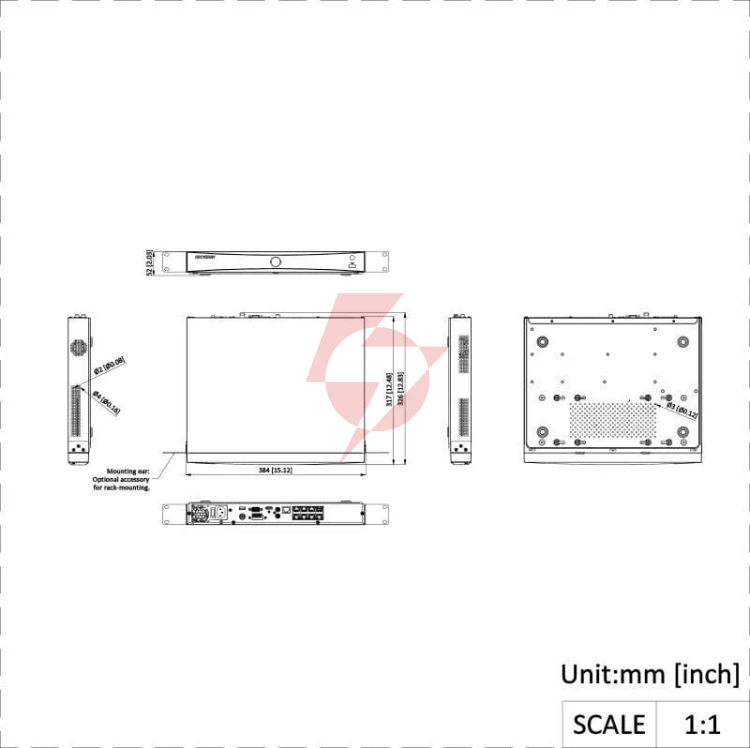 Rejestrator ip hikvision ds-7608nxi-i2/8p/s(std)(e) pl