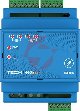 Moduł karta wejść/wyjść  na szynę din kw-10m tech sterowniki