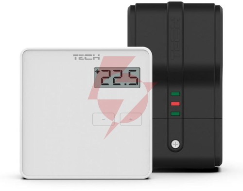 Bezprzewodowy  dwustanowy regulator pokojowy biały st-294v2 tech sterowniki