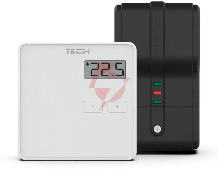 Bezprzewodowy  dwustanowy regulator pokojowy biały st-294v2 tech sterowniki