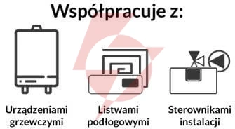 Bezprzewodowy  dwustanowy regulator pokojowy biały st-294v2 tech sterowniki