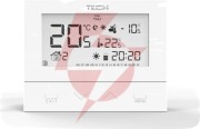Przewodowy  dwustanowy regulator pokojowy biały st-292v3 tech sterowniki