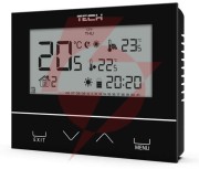 Przewodowy  dwustanowy regulator pokojowy czarny st-292v3 tech sterowniki