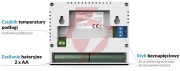 Przewodowy  dwustanowy regulator pokojowy czarny st-292v3 tech sterowniki
