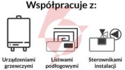 Przewodowy  dwustanowy regulator pokojowy czarny st-292v3 tech sterowniki