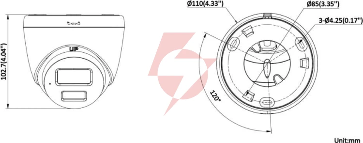 Kamera ip hikvision ds-2cd1383g2-liuf/sl 4mm pl