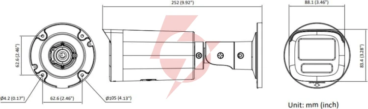 Kamera ip hikvision ds-2cd1623g2-lizu 2.8-12mm pl