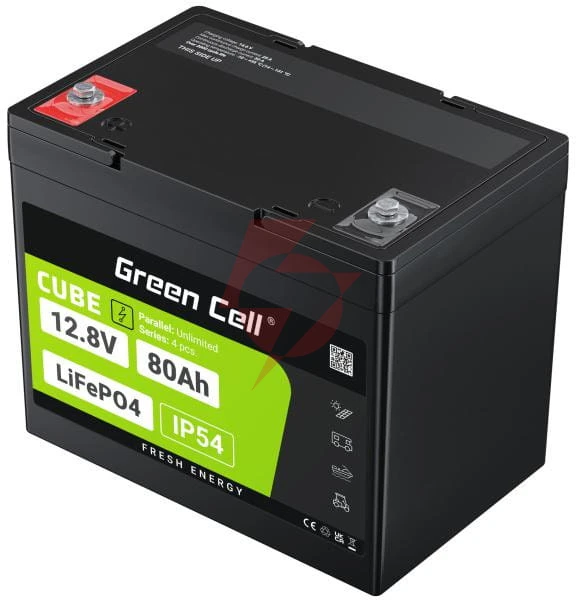 Akumulator litowo-żelazowo-fosforanowy lifepo4 green cell cube 12.8v 80ah lfpgc12v80ah