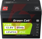Akumulator litowo-żelazowo-fosforanowy lifepo4 green cell cube 12.8v 60ah lfpgc12v60ah
