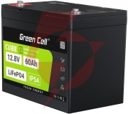 Akumulator litowo-żelazowo-fosforanowy lifepo4 green cell cube 12.8v 60ah lfpgc12v60ah