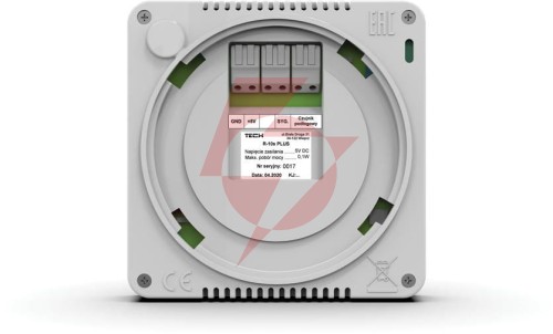 Przewodowy regulator pokojowy czarny r-10s plus tech sterowniki