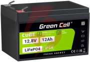 Akumulator litowo-żelazowo-fosforanowy lifepo4 green cell cube 12.8v 12ah lfpgc12v12ah