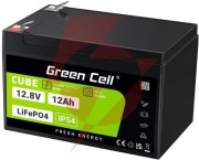 Akumulator litowo-żelazowo-fosforanowy lifepo4 green cell cube 12.8v 12ah lfpgc12v12ah