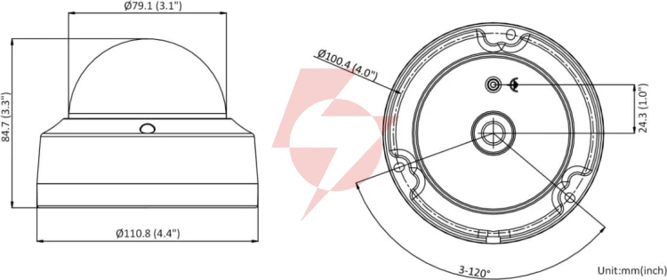 Kamera ip hikvision ds-2cd2123g2-i(2.8mm)(d)