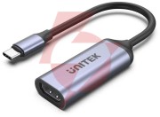 Unitek adapter usb-c na hdmi 2.1 (8k 60hz) szary 15cm v1416b