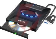 Unitek nagrywarka zewnętrzna dvd/cd, hub usb 5gbps, czytnik kart sd t1037a01