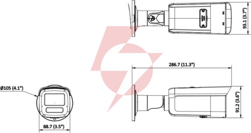 Kamera ip hikvision ds-2cd2t83g2-lis2u/sl 2.8mm pl