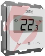 Przewodowy dwustanowy regulator pokojowy biały f-2z v1 tech sterowniki