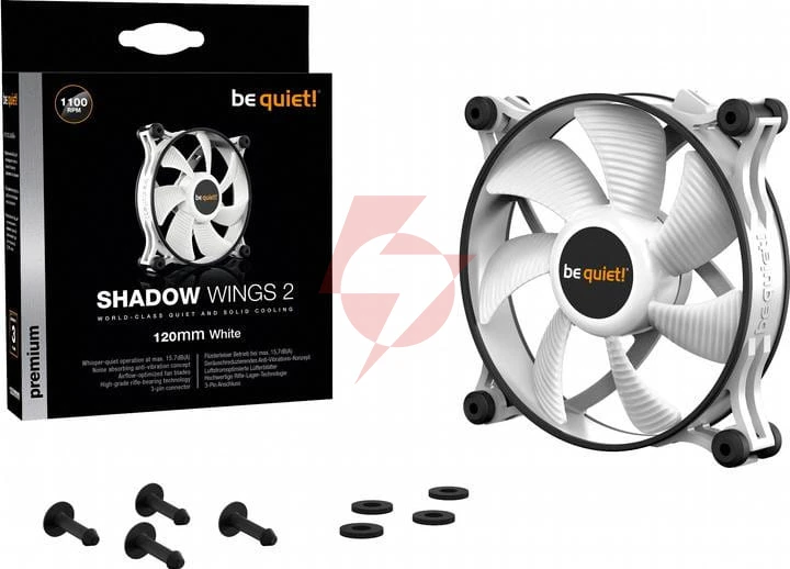 Wentylator be quiet! shadow wings 2 120mm biały