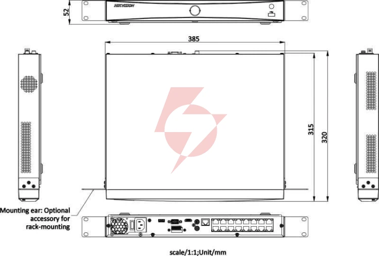 Rejestartor ip hikvision ds-7616nxi-k2/16p(d) pl