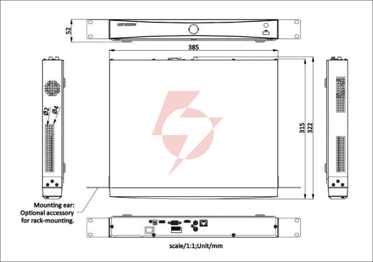 Rejestrator ip hikvision ds-7632nxi-k2(d)